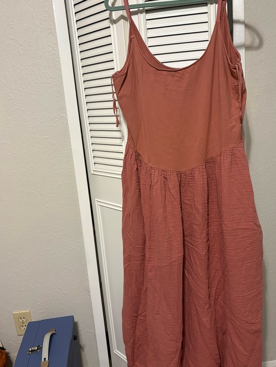 aerie Dresses & Skirts - aerie Rusty Rose Spaghetti-Strap Maxi Dress